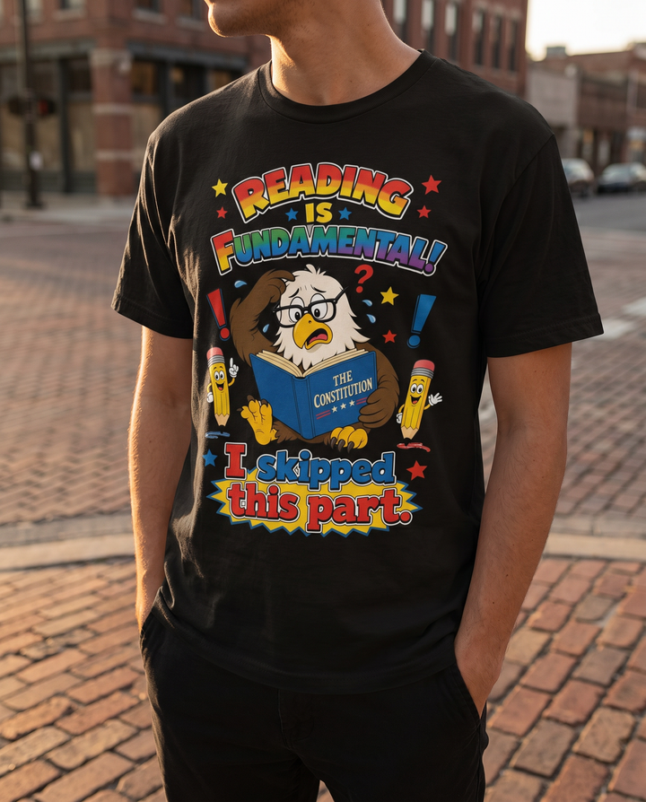 Reading is Fundamental tee — lifestyle