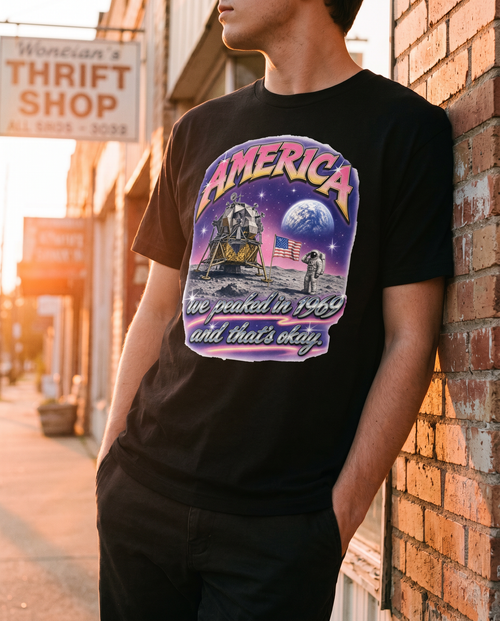 America Peaked in 1969 tee — lifestyle